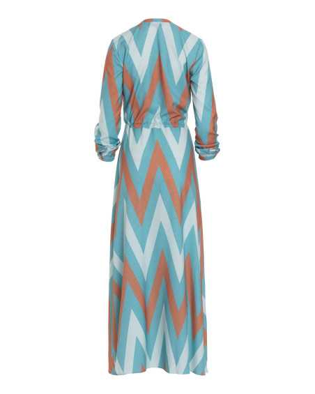 robe longue turquoise - nife  