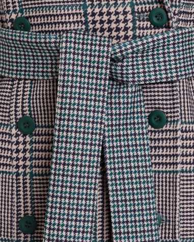 Manteau croisé avec ceinture pied-de-poule - nife  