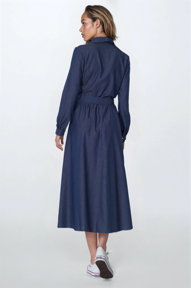 robe midi en jean - nife  