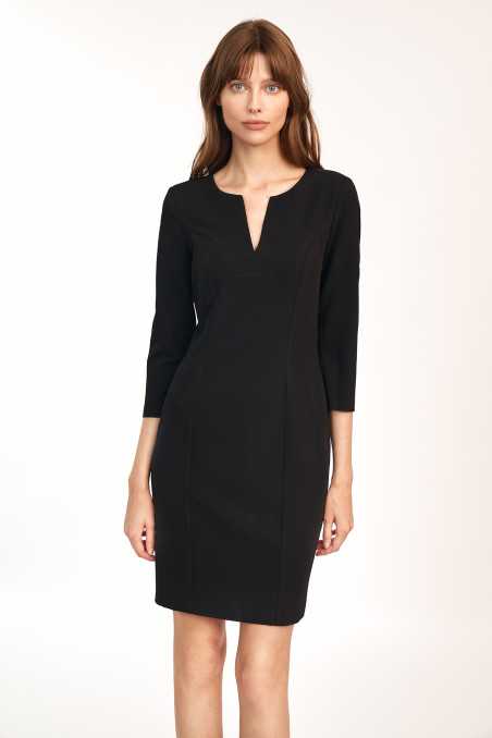 Robe courte moulante bleu azur - nife  