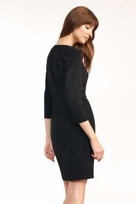 Robe courte moulante bleu azur - nife  