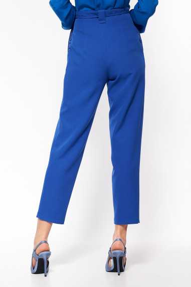 pantalon à taille haute bleuet - nife  