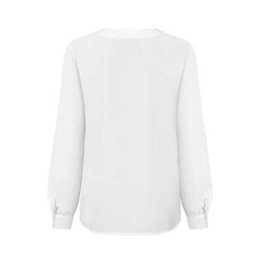 Chemisier écru à encolure en forme de goutte d'eau - nife  