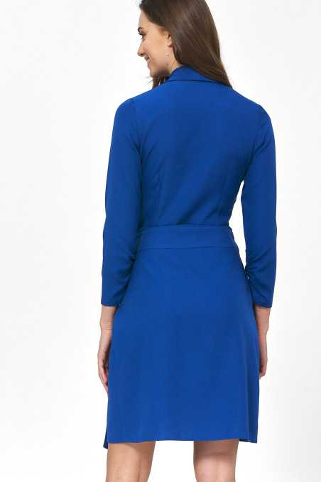 Robe bleuet avec cravate - nife  
