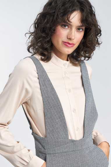 salopette à chevrons noirs - nife  