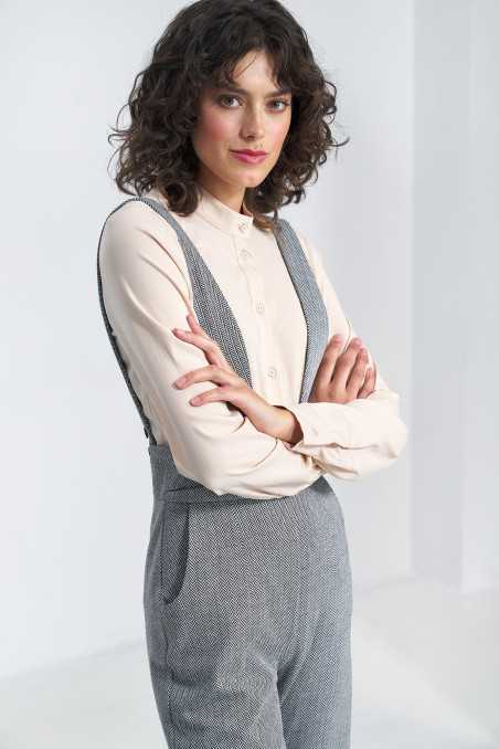 salopette à chevrons noirs - nife  