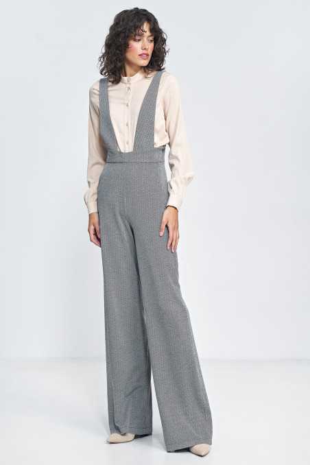 salopette à chevrons noirs - nife  