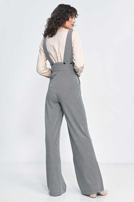 salopette à chevrons noirs - nife  