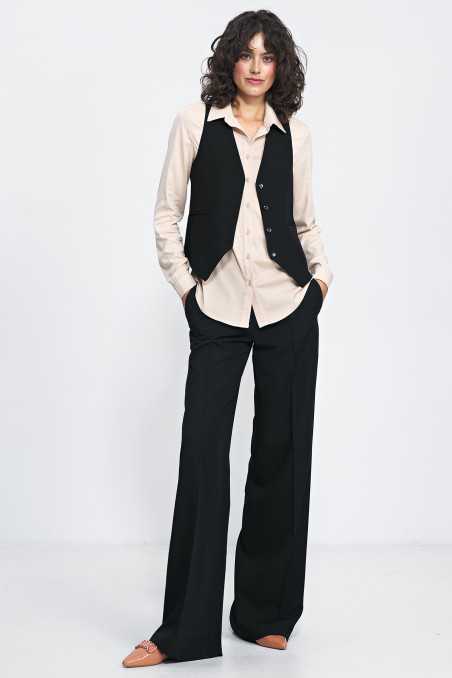 gilet de costume noir - nife  