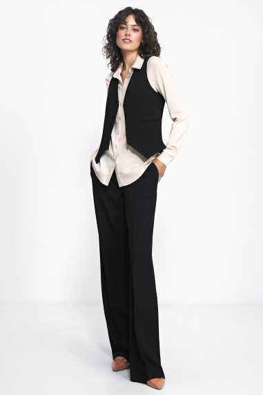 gilet de costume noir - nife  