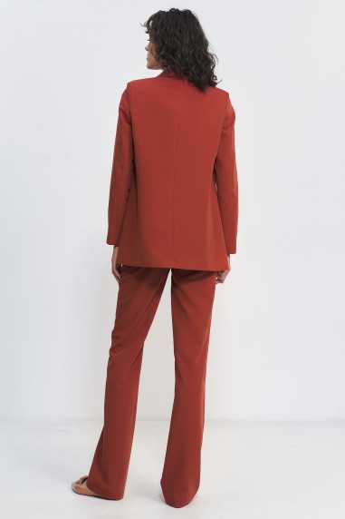 pantalon rouge à pattes d'éléphant - nife  