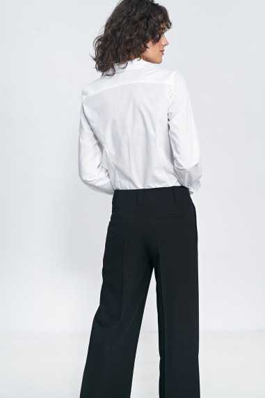 Czarne spodnie typu wide leg  