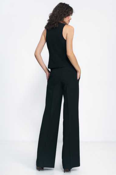 Czarne spodnie typu wide leg  