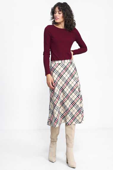 Chemisier bordeaux à manches longues - nife  