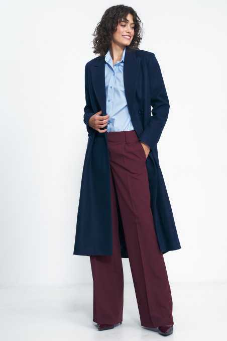 manteau bleu marine oversize - nife  