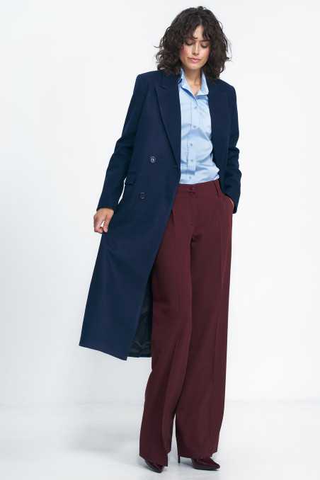 manteau bleu marine oversize - nife  
