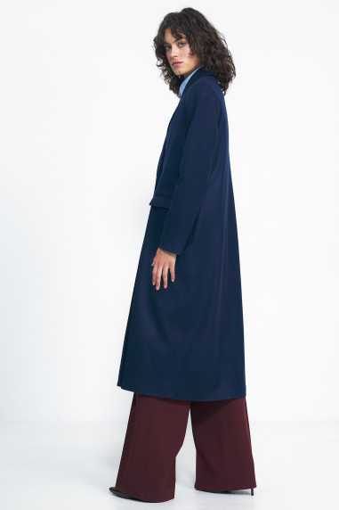 manteau bleu marine oversize - nife  