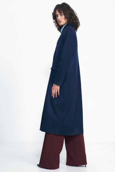 manteau bleu marine oversize - nife  