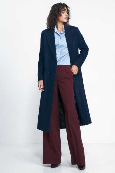 manteau bleu marine oversize - nife  