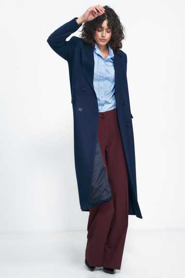 manteau bleu marine oversize - nife  