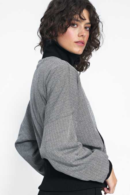 Sweat-shirt à chevrons « chauve-souris » - nife  