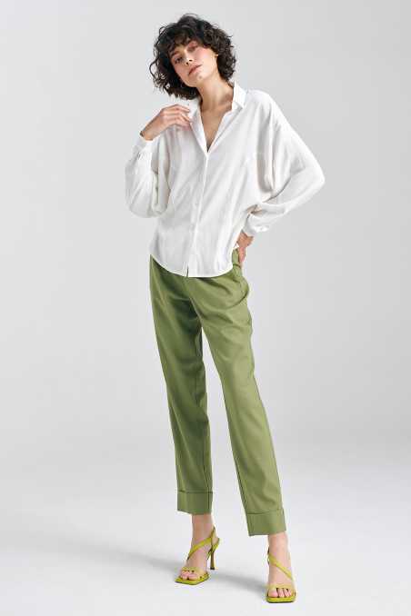 Blouse oversize à manches chauve-souris - écru - nife  