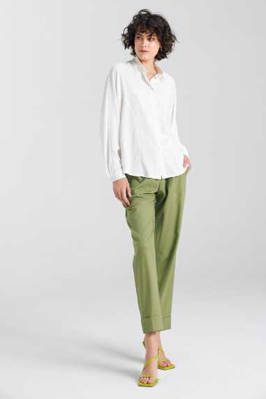 Blouse oversize à manches chauve-souris - écru - nife  