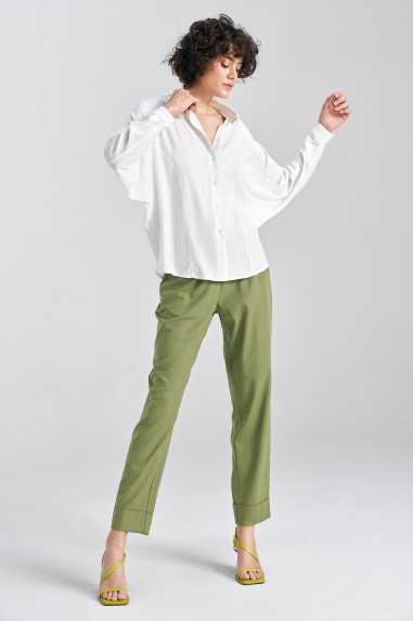 Blouse oversize à manches chauve-souris - écru - nife  