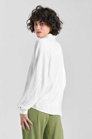 Blouse oversize à manches chauve-souris - écru - nife  