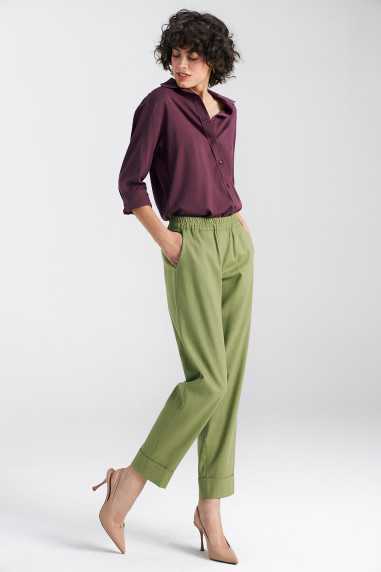 Chemise oversize en viscose - prune - nife  