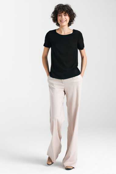 Bluzka basic z krótkim rękawem - czarny  