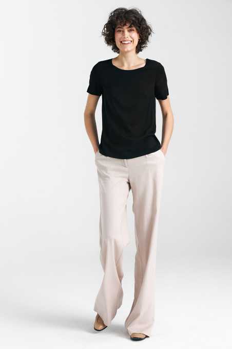 Bluzka basic z krótkim rękawem - czarny  