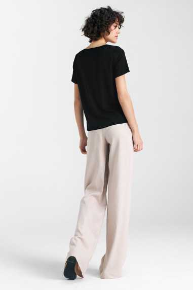 Bluzka basic z krótkim rękawem - czarny  