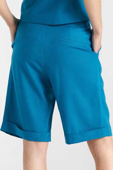 Short en lin - bleu - nife  