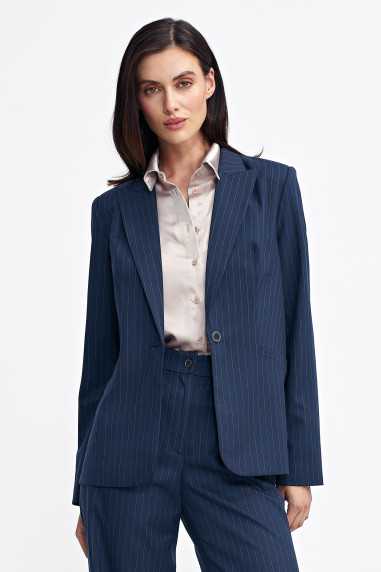 Veste classique à rayures bleu marine - nife  