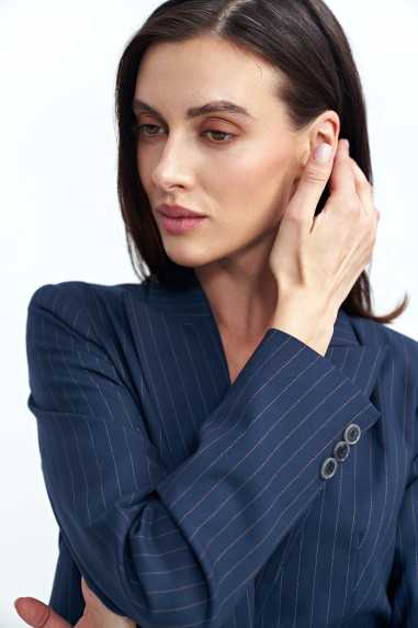 Veste classique à rayures bleu marine - nife  