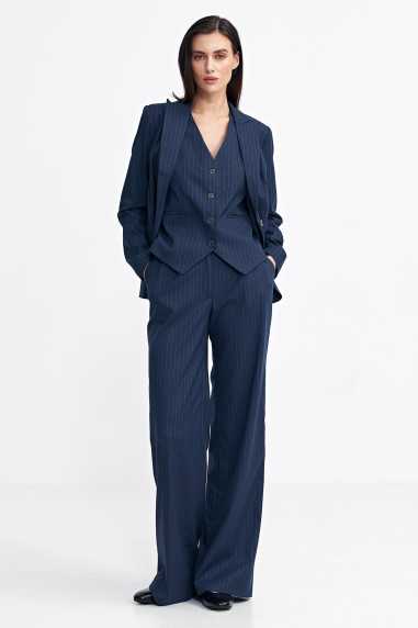 Veste classique à rayures bleu marine - nife  