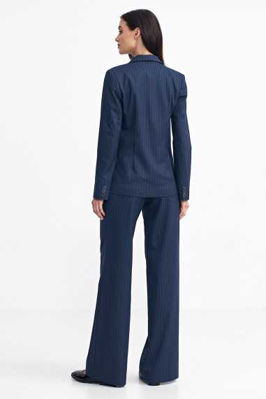 Veste classique à rayures bleu marine - nife  