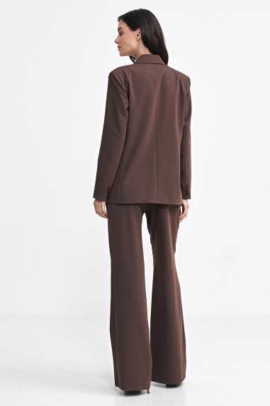 Marynarka oversize, dwurzędowa - brąz  