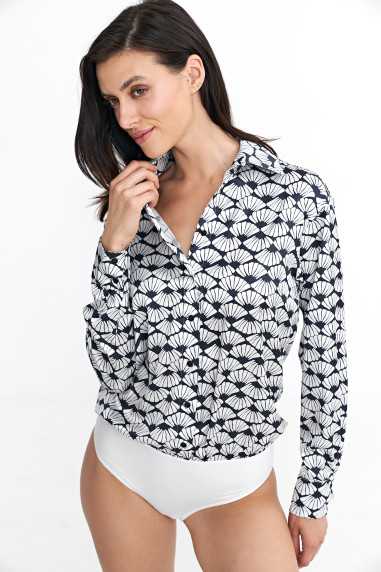 Body en satin - motif marine - nife  