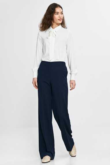 Blouse avec ceinture au cou - écru - nife  