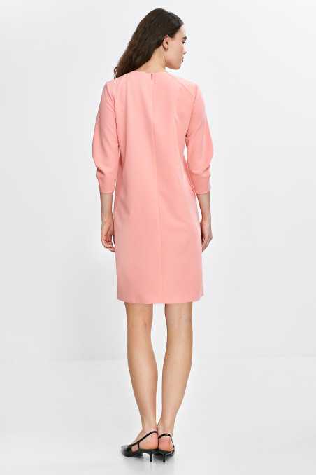 Robe à manches plissées - saumon - nife  