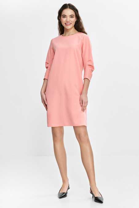 Robe à manches plissées - saumon - nife  