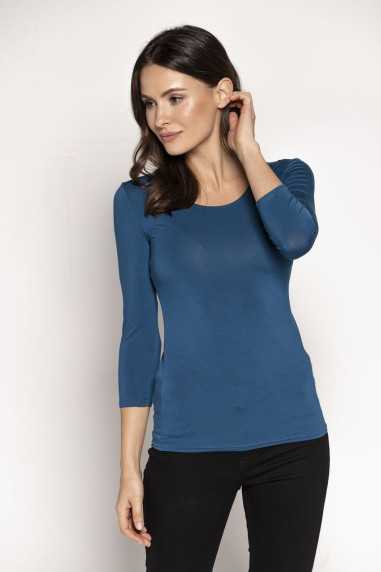 Bluzka Manati 3/4 Indygo 
