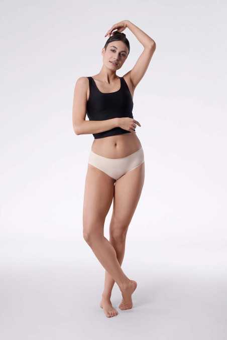 Figi Cheekie Panty Classic Beżowe 