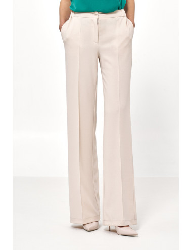 Pantalon coupe ample beige 