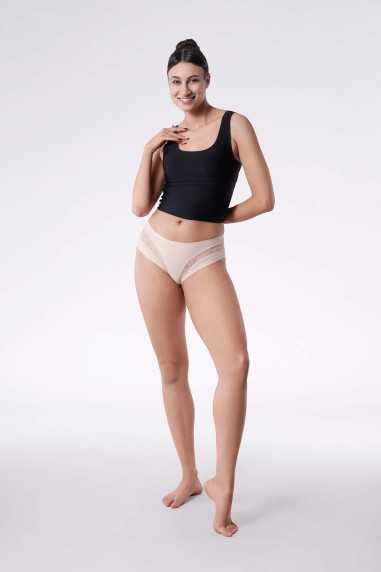 Figi Kiss Brasil Beżowe 