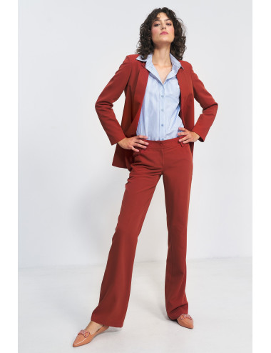 Pantalon bootcut rouge 