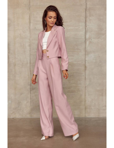 Pantalon large taille haute ROSE 