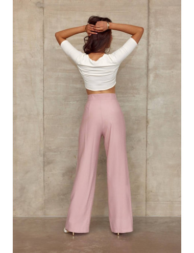 Pantalon large taille haute ROSE 